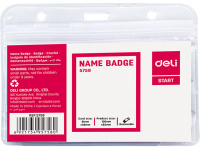 Бейдж 100х82мм горизонтальный, пвх прозрачный Е5758