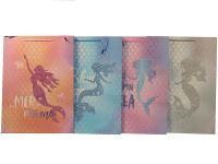 Пакет подарочный "Русалка" 31х42х12см 4 вида Y8585-19