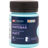 Краска акриловая 50мл ментоловая матовая Декола 14328564