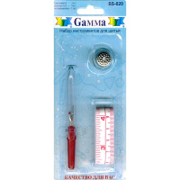 Набор инструментов для шитья (сантиметр, наперсток, вспарыватель) SS-020