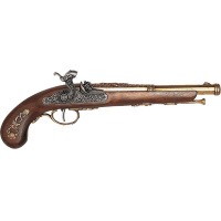Пистоль французский 38х12х5см, 1872 год, латунь/дерево DE-1014-L