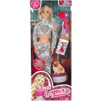 Кукла "София" 29см с сумочкой и расческой подвижная, пластик\текстиль 66001-BF43-S-BB