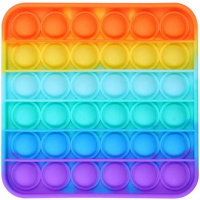 Игрушка-антистресс "Pop it" 12,7х12,5см квадрат, разноцветный M-9976