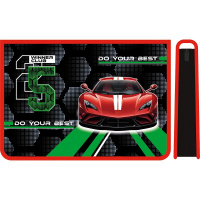 Папка д/труда А4 "Автоклуб" 325х230х100мм на молнии сверху, пластик ПТР-22