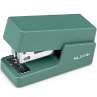 Степлер №24/6,26/6 12л "Nusign" глубина 55мм со скобами, пластик зеленый NS083GREEN