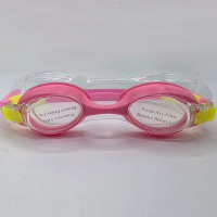 Очки для плавания розовые светлый в футляре 703/Y10920-24