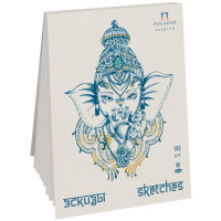 Планшет д/эскизов А5 40л 190г/м2 100% целлюлоза "Небесный слон" серая бумага ПЛ-6222