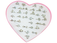 Кольцо с камнем, ассорти, серебро, металл Y8020-18