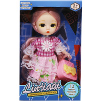 Кукла шарнирная 16см с сумочкой LT253671