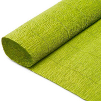 Бумага гофрированная 50х250см 055, зеленая травяная Y9177-19