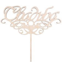 Заготовка для декорирования украшение для торта "Свадьба" фанера ВД-110