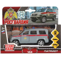 Машина "UAZ Patriot. Росгвардия" серая, инерционная, металл 12см (открывающиеся двери) Машина "UAZ Patriot. Росгвардия" серая, инерционная, металл 12см (открывающиеся двери)