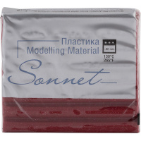 Пластика 56гр. брус, вишневый с блестками 5966337