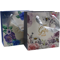Пакет подарочный "Цветы для тебя" 14х15х7см 4 цвета 11545-24