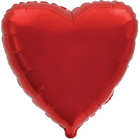 Шар возд. Сердце Red 18"/45см фольга 102742