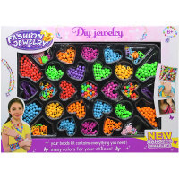 Набор бусин для творчества 47х34см, размер ассорти, в картонной коробке "Ring" M-20073