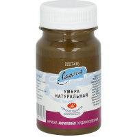 Краска акриловая 100мл умбра натуральная Ладога 2227415