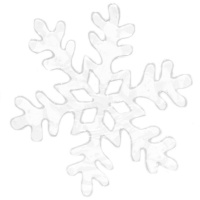 Наклейка витражная "Снежинка" 20х25см 210506-489