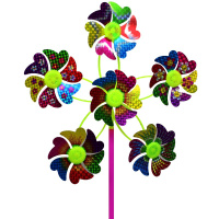 Ветрячок 6 вертушек д.23см голография фольга 2039-441