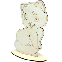 Заготовка для декорирования "Котенок" 16,5х9см фанера 3мм 540018