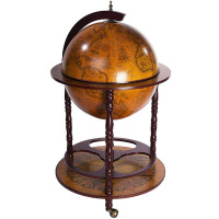 Глобус-бар 54x54х95см напольный, дерево/пластик JF-JG-45001-R