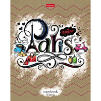 Тетрадь А5 48л клетка "CityСraft" на скобе крафт 5 дизайнов 48Т5В1/066343