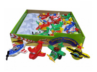 Самолет "Вокруг света" инерционный, пвх 10х8х4см 984062R/TY303/T32-D1467