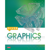 Тетрадь А5 96л клетка "Graphics" на скобе матовая ламинация 3D фольга 96Т5лофВ1/055072