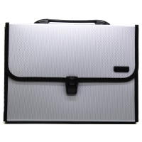 Портфель А4 12 отделений "Extend" полипропилен серый E5556