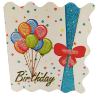 Открытка "С Днем Рождения" мини формат 58х70мм 30 видов Y6591-18