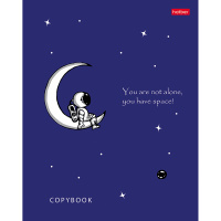 Тетрадь А5 48л клетка "Вселенная" на скобе 3D лак матовая ламинация 5 дизайнов 48Т5лолВ1/052074