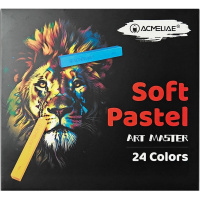 Пастель 24 цвета "Acmeliae" мягкая, прямоугольная, картон SPC-24