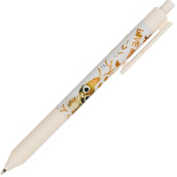 Ручка шариковая "Love me. Котики. Счастье" 0,5мм синяя, автомат, резиновый грип, 2 вида 20-0466/02