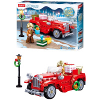 Конструктор "Город.Машина с подарками" 153 детали 23,7х18,9см пластик M38-B0889B