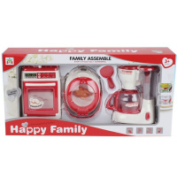 Набор Бытовой техники 43х9,5х22см пластик (кофеварка, плита, мультиварка) 2004921/LS8330K