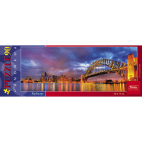 Пазлы 90 эл. "Панорама. Ночной Сидней" 29х11см 90ПЗ4_10067/038815