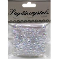 Набор бусин 10мм 13х10см белый Y9023-19