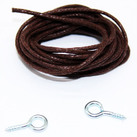 Набор для подвеса картин (веревка 2 метра, 2 винт-глазка)