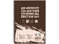 Скетчбук А5 60л 90г/м2 пружина слева "Sketches" БЛ-4613