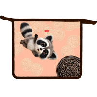 Папка на молнии А5 "Вот енот" 240х205х65мм 2 отделения пластик AMc_02027/094822