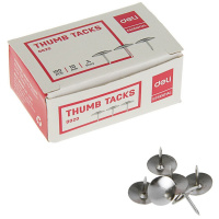 Кнопки 100шт 10мм никелированные, в картонной коробке E0020