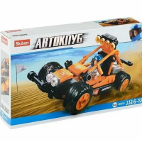 Конструктор "Багги" 113 деталей 24х14х4,5см пластик (фигурка 13,5см) 38-0676