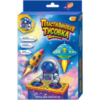 Набор д/творчества "Пластилиновая мозаика. Космос" (3 карточки-основы, пластилин 7шт., стек) 35С 235