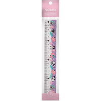 Линейка 20см "HappyGraphix. Lollipop" с волнистым краем, пластик 45-0015/06