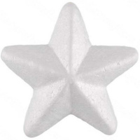 Набор д/декор. "Звезда" 10см 2 шт/уп. пенопласт Y3936-16