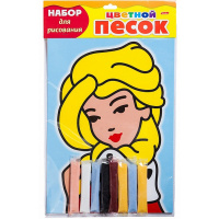 Картина из песка "Портрет принцессы" А4 (цветной песок, блестки) РП4бл_17004/048705