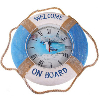 Часы "Спасательный круг" 30см, дерево Y5406-17