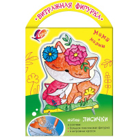 Набор красок по стеклу с трафаретом "Лисички" 31С 2049-08