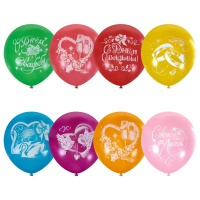 Шар воздушный 30см(12") Пастель+Декоратор Свадебная тематика