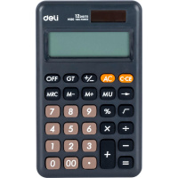 Калькулятор 12 разрядов 176x108x25мм черный EM120BLACK